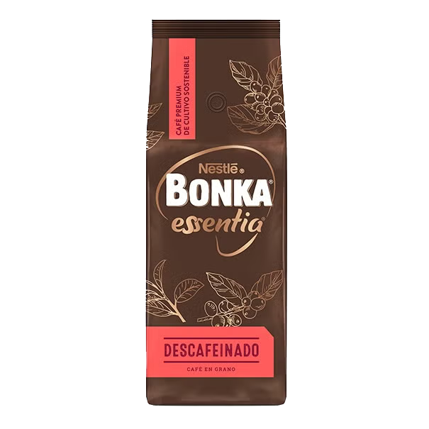 BONKA ESSENTIA Café en grano descafeinado 500g